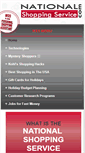 Mobile Screenshot of nationalshoppingservice.com